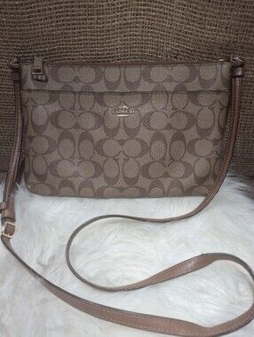 Coach East West Crossbody Bag - Brown/Tan